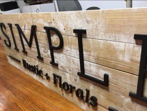 3D letters sign project example 55