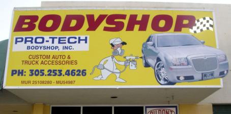 Interior and exterior signs project example 1