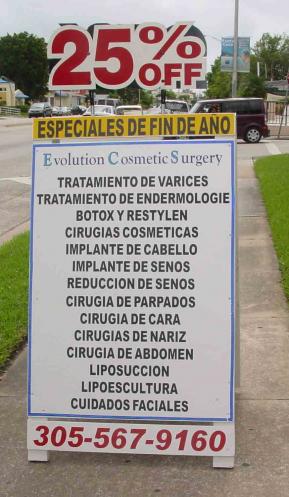 Interior and exterior signs project example 10