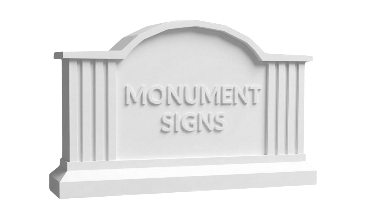 Monument sign example graphic