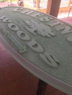 Sandblasted sign project example 3