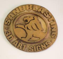 Sandblasted sign project example 7